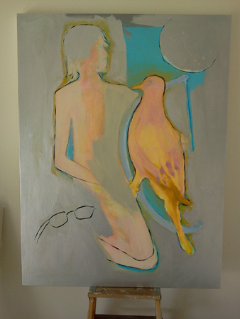 La Luna (I Can See) - painting by Robert Hickland