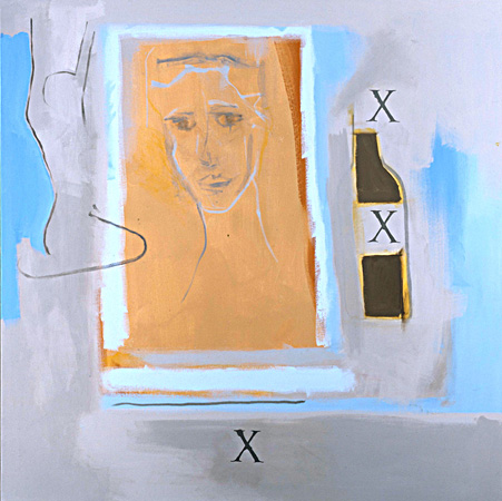 POISON GIRL-48x48-Acrylic on Canvas