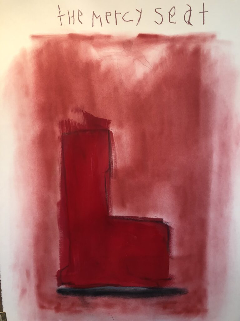 Mistake; Mercy seat 22x30 on Japanese paper